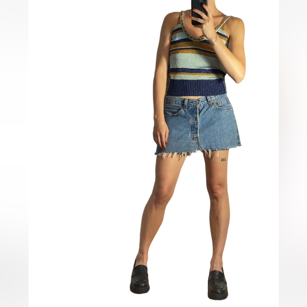 🔥Sparkly Stripped Crop Top 🔥